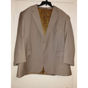 Vinci Suit Jacket Blazer Gray 2 Button Sport Coat Adult Men's Size 52 R